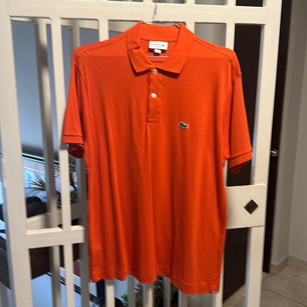 Lacoste polo shirt dark orange